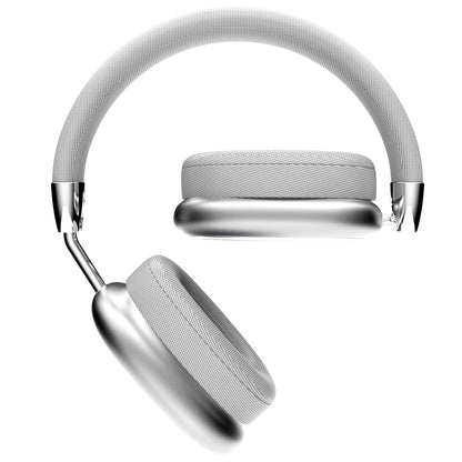 Wireless Headphones Bluetooth,Over Ear Headphones with Microphones for Ios/Android,Silver